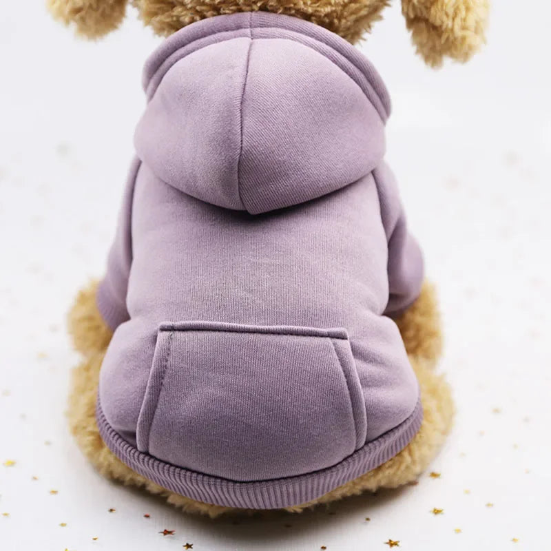 Solid Dog Hoodies Pet Clothes for Small Dogs Puppy Coat Jackets Sweatshirt for Chihuahua Doggie Cat Costume Cotton Pet Outfits